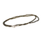 Serpentine Delilah Necklace - Black Pearls & Garnet