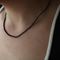Serpentine Delilah Necklace - Black Pearls & Garnet